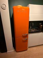 Oranje Smeg koelkast koelvries retro fab32lon1, Ophalen, 200 liter of meer, 60 cm of meer, 160 cm of meer