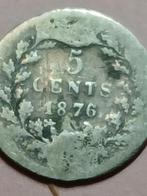 stuiver 1876, Koning Willem III, Zilver, Ophalen of Verzenden, Losse munt