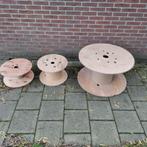 Haspels,Tuin,Hout,rond,Kabelhaspels,Kabelrol,tafeltje,woning, Ophalen of Verzenden, Zo goed als nieuw, Rond, Hout