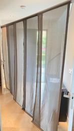 5 paneelgordijnen op een rail, Huis en Inrichting, Stoffering | Gordijnen en Lamellen, Ophalen, Zo goed als nieuw, 200 cm of meer