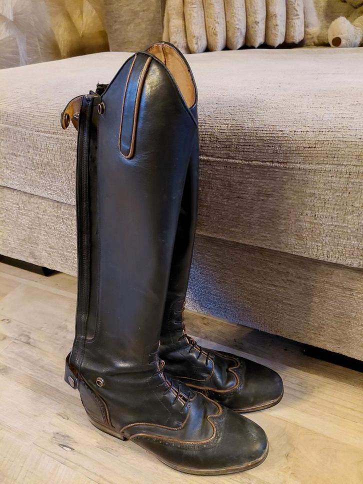 Leren paardrijlaarzen maat 38 kuitmaat L,Cleveland Epplejeck, Dieren en Toebehoren, Paardrijkleding, Schoeisel, Dressuur, Ophalen of Verzenden