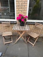 IKEA bistro set hout, Tuin en Terras, Ophalen, Gebruikt, Hout, 2 zitplaatsen