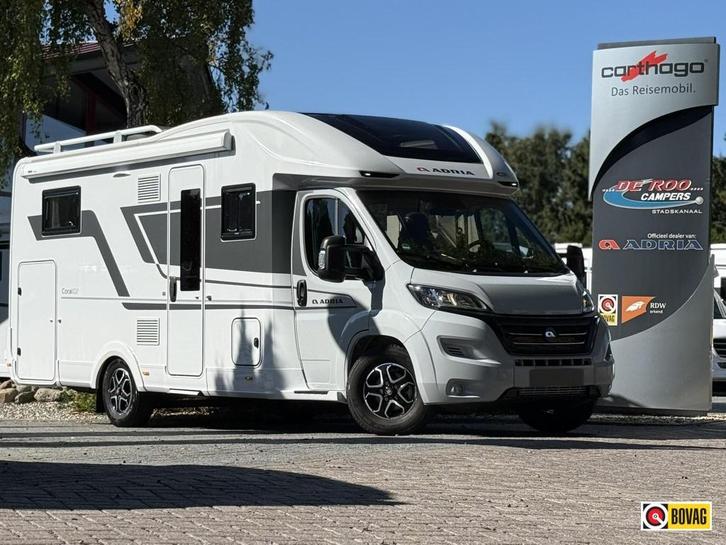Adria Coral Plus 670 DL 2024 FaceToFace - Lengtebedden - Aut, Caravans en Kamperen, Campers, Bedrijf, tot en met 3, Half-integraal
