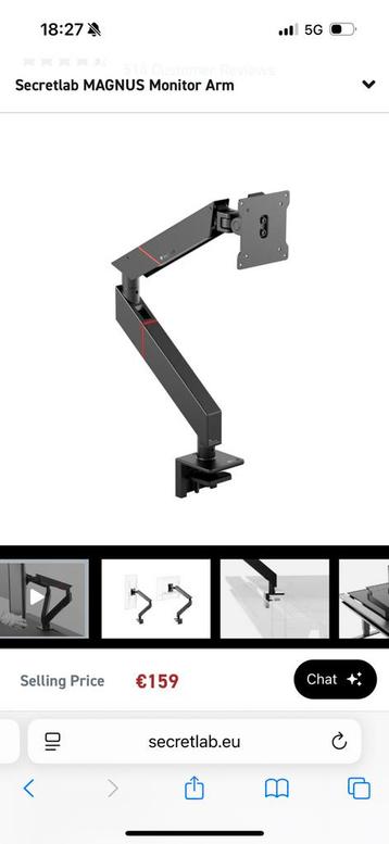 Secret Lab Monitor arm  beschikbaar voor biedingen