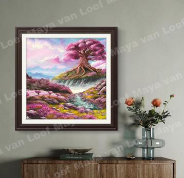 Pink Dreams Schilderij - Maat in Overleg beschikbaar voor biedingen