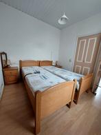 2 persoonsbed met verstelbare bodem, Ophalen, Bruin, Tweepersoons, 200 cm