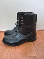 Zwarte biker boots maat 40, Kleding | Dames, Schoenen, Zwart, Ophalen of Verzenden, Zo goed als nieuw, Loekay