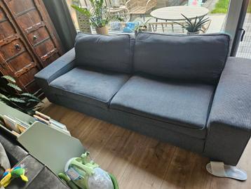 Ikea Kivik 2-zitsbank en poef Gunnared Middengrijs - afbeelding 1