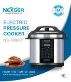 Elektrische Snelkookpan 10-in-1 – 6L – 1000W – RVS, Kookpan of Snelkookpan, Nieuw, Ophalen of Verzenden, Rvs