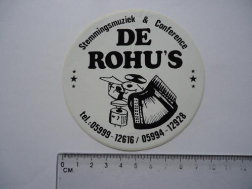 sticker oud ROHU'S muziek band orkest gasselternijveen --, Verzamelen, Stickers, Zo goed als nieuw, Bedrijf of Vereniging, Verzenden