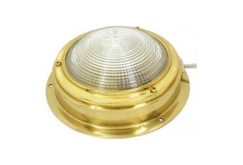 Kajuitlamp messing 170mm 12 Volt LED plafondlamp plafonniere, Watersport en Boten, Accessoires en Onderhoud, Nieuw, Binnenverlichting