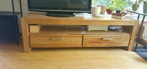 TV-meubel massief eikenhout - 55x180x47 cm, Huis en Inrichting, Kasten | Televisiemeubels, Zo goed als nieuw, Minder dan 100 cm