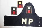 US army MP brassard 1st army + 2 x patch embleem, Ophalen of Verzenden, Landmacht, Amerika, Embleem of Badge