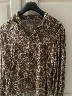 Mooie Geisha blouse met bloemenprint, Ophalen of Verzenden, Zo goed als nieuw, Maat 36 (S), Beige