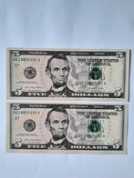 2x5 dollar 2021 usa ongebruikt kk f.14.6, Ophalen of Verzenden, Noord-Amerika