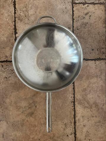 RVS Demeyere wokpan met deksel – Ø 30 cm – topkwaliteit beschikbaar voor biedingen