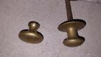 2 messing knoppen voor lade of deur, Ophalen of Verzenden, Koper