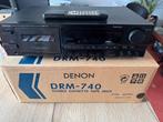 Denon DRM-740 3 heads cass deck ! Dolby HX PRO. + RC + doos, Audio, Tv en Foto, Cassettedecks, Ophalen of Verzenden, Denon