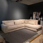 hoekbank stof rib naturel, Huis en Inrichting, Banken | Complete zithoeken, Ophalen, Gebruikt, Stof