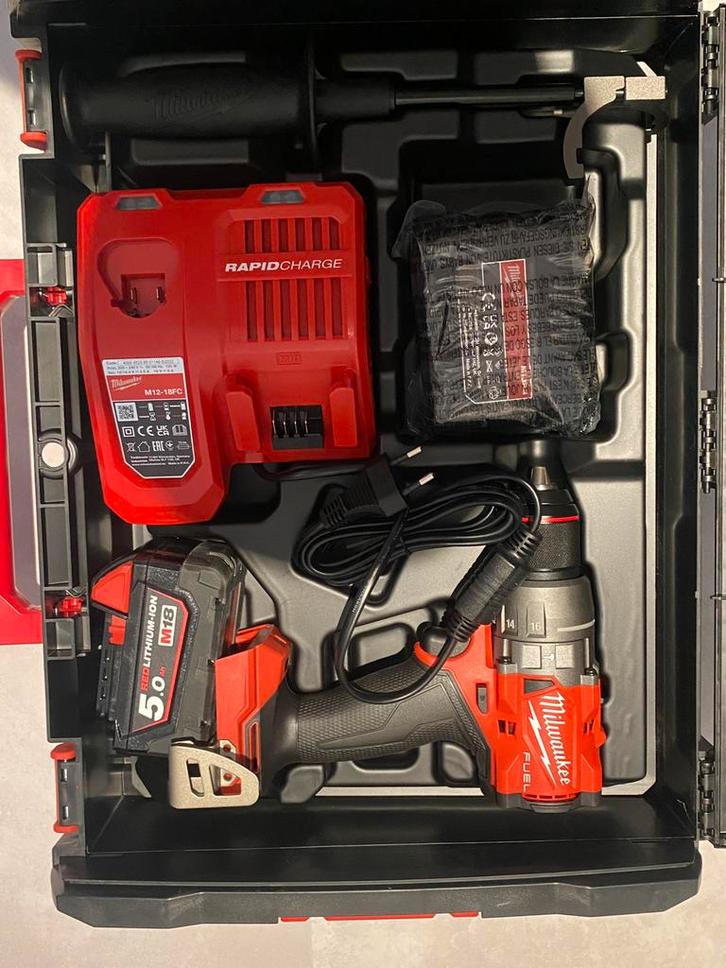Complete Milwaukee M18 Set Nieuw in doos, Doe-het-zelf en Verbouw, Gereedschap | Boormachines, Nieuw, Boormachine, Ophalen of Verzenden