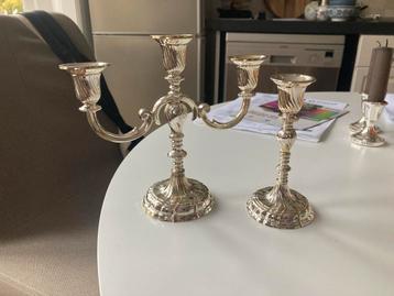Verzilverde kandelaars - BMF beschikbaar voor biedingen