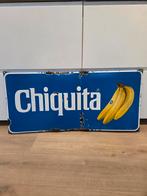 Emaille reclamebord chiquita bananen, Ophalen of Verzenden, Gebruikt, Reclamebord