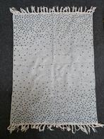 Blauwe Geweven katoenen vloerkleed, Huis en Inrichting, Ophalen, Gebruikt, 100 tot 150 cm, Blauw