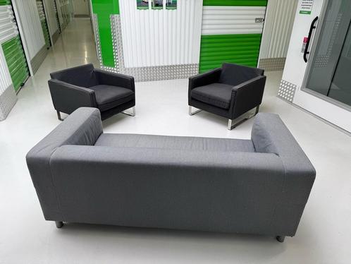 Ikea 2-zitsbank en 2 fauteuils, Huis en Inrichting, Banken | Voetenbanken en Poefen, Zo goed als nieuw, Rechthoekig, Ophalen