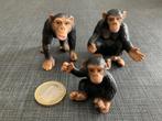 S03 - Schleich Apen 3 stuks, Ophalen, Zo goed als nieuw, Wild dier, Beeldje of Figuurtje