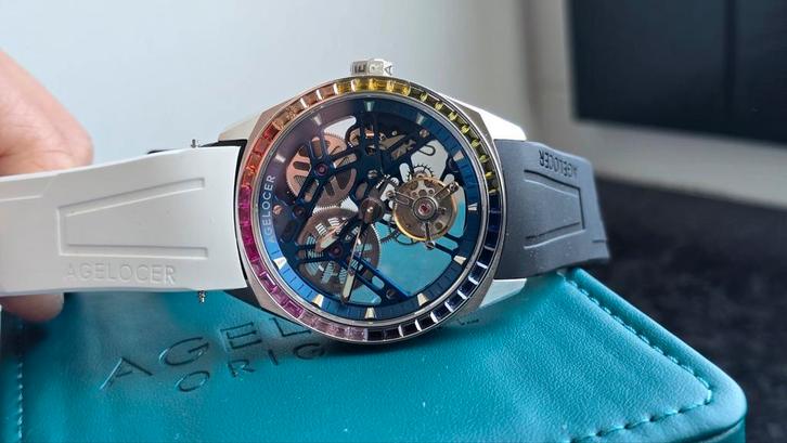 Agelocer rainbow, Sieraden, Tassen en Uiterlijk, Horloges | Heren, Nieuw, Ophalen of Verzenden