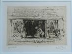 Jordaan Amsterdam ets Anton Pieck Voddenman uit 1933, Antiek en Kunst, Ophalen of Verzenden
