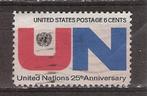 USA, UNO 25 jaar, 1970., Postzegels en Munten, Verzenden, Noord-Amerika, Gestempeld