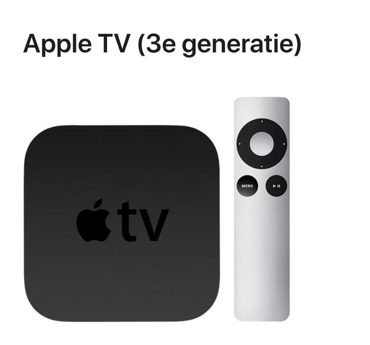 Apple TV 3e generatie, Audio, Tv en Foto, Mediaspelers, Gebruikt, HDMI, Optische audio, Ophalen of Verzenden
