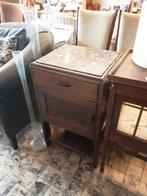 Vintage Kastje met Marmer Blad, Ophalen, Minder dan 50 cm, Gebruikt, Overige materialen