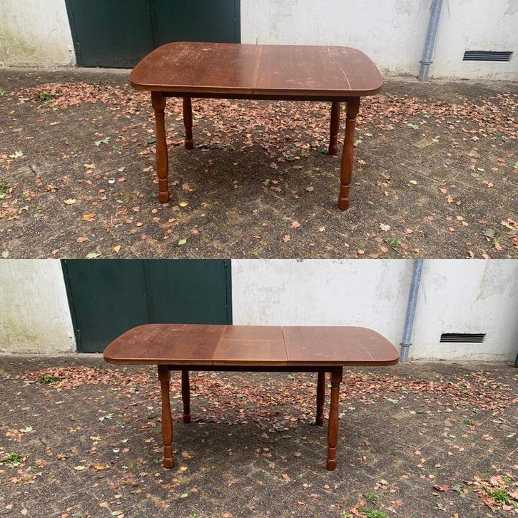 Uitschuifbare eettafel | vintage | jaren '60, Verzamelen, Retro, Huis en Inrichting, Ophalen