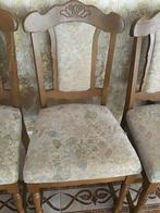 stoelen eetkamer oud eiken 6x +kast en meer, Ophalen of Verzenden, Zo goed als nieuw, Snijwerk, 6 tot 8 stoelen