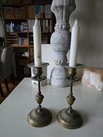Antieke Koperen Kandelaars - Set van 2, Antiek en Kunst, Ophalen of Verzenden, Koper of Brons