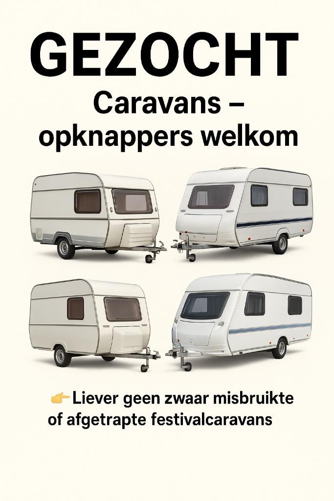 Gezocht: Caravans – opknappers & projecten, Auto diversen, Overige Auto diversen, Ophalen