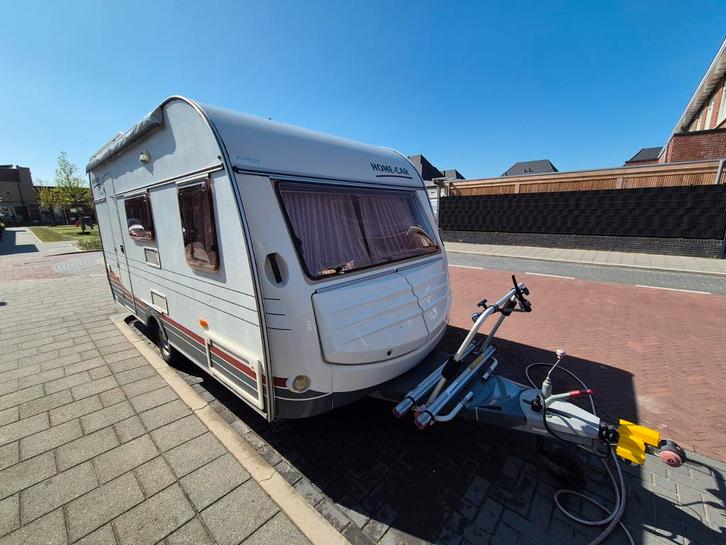 Homecar Champ 43 (2005) – 4 pers. – BOVAG 2024 – nieuwe band, Caravans en Kamperen, Caravans, Particulier, tot en met 4, 750 - 1000 kg