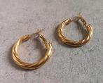 Nieuwe 18k twisted wokkel creolen, Sieraden, Tassen en Uiterlijk, Nieuw, Goud, Goud, Ophalen of Verzenden