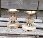 Prachtige vintage set onyx marmeren kandelaren., Ophalen of Verzenden, Huis en Inrichting