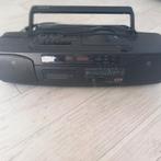 Radio cd speler met cassette, Audio, Tv en Foto, Radio's, Ophalen, Zo goed als nieuw, Radio