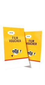 2x pathé voucher vouchers kaartjes bioscoop film cinema, Tickets en Kaartjes, Twee personen, Overige soorten