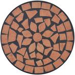 Mozaiektafel bistrotafel tafel rond 60 x 30 GRATIS BEZORGD!, Minder dan 50 cm, 50 tot 100 cm, Verzenden, Rond