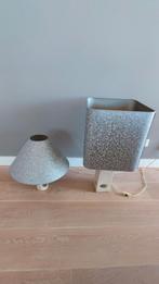 Twee grijze design lampen, Ophalen of Verzenden