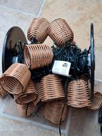 Kerstverlichting met lampjes gecombineerd met korfjes, Ophalen of Verzenden, Zo goed als nieuw