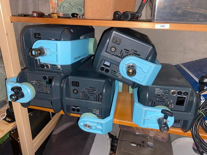 Broncolor Compuls Studio Flitsers - Set van 5, Audio, Tv en Foto, Fotografie | Fotostudio en Toebehoren, Gebruikt, Lamp of Flitsset