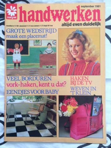 tijdschrift margriet handwerken (later steek) september 1981 beschikbaar voor biedingen