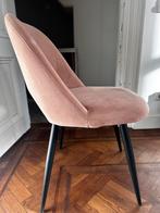 6 x roze velvet stoelen, Huis en Inrichting, Stoelen, Ophalen, Gebruikt, Overige kleuren, Stof