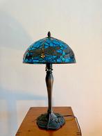 Tiffany Firefly Tafellamp Blauw, Ophalen, Gebruikt, Glas, Minder dan 50 cm